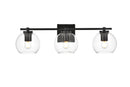 Elegant Lighting - LD7311W24BLK - Three Light Bath Sconce - Juelz - Black
