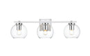 Elegant Lighting - LD7311W24CH - Three Light Bath Sconce - Juelz - Chrome