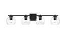 Elegant Lighting - LD7311W34BLK - Four Light Bath Sconce - Juelz - Black
