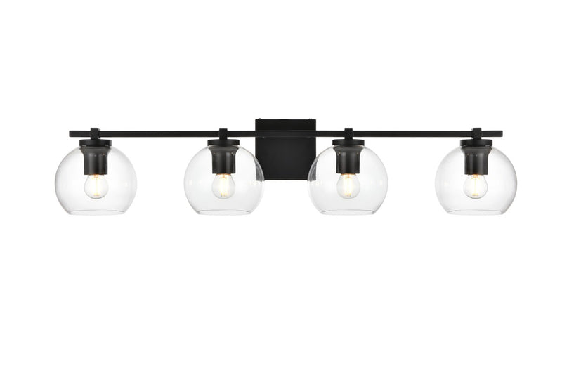 Elegant Lighting - LD7311W34BLK - Four Light Bath Sconce - Juelz - Black