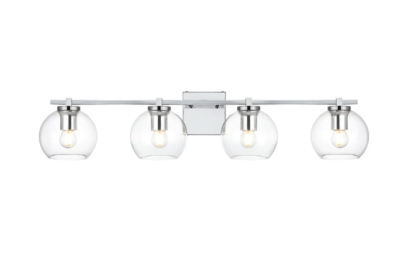 Elegant Lighting - LD7311W34CH - Four Light Bath Sconce - Juelz - Chrome and Clear