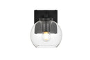 Elegant Lighting - LD7311W6BLK - One Light Bath Sconce - Juelz - Black