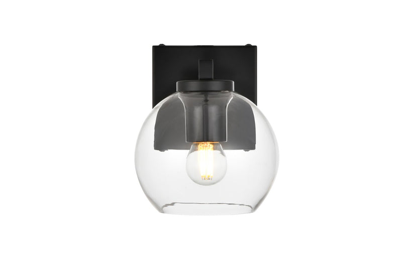 Elegant Lighting - LD7311W6BLK - One Light Bath Sconce - Juelz - Black
