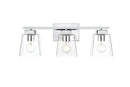 Elegant Lighting - LD7312W23CH - Three Light Bath Sconce - Merrick - Chrome