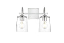 Elegant Lighting - LD7313W14CH - Two Light Bath Sconce - Avani - Chrome