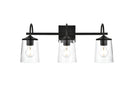 Elegant Lighting - LD7313W24BLK - Three Light Bath Sconce - Avani - Black