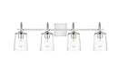 Elegant Lighting - LD7313W33CH - Four Light Bath Sconce - Avani - Chrome