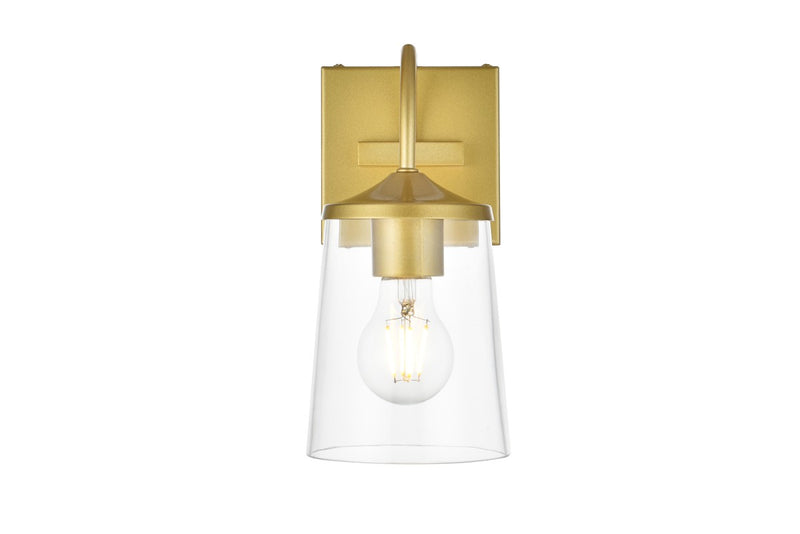 Elegant Lighting - LD7313W5BRA - One Light Bath Sconce - Avani - Brass and Clear