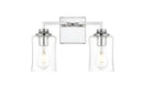 Elegant Lighting - LD7314W14CH - Two Light Bath Sconce - Ronnie - Chrome
