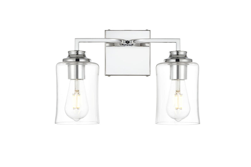 Elegant Lighting - LD7314W14CH - Two Light Bath Sconce - Ronnie - Chrome