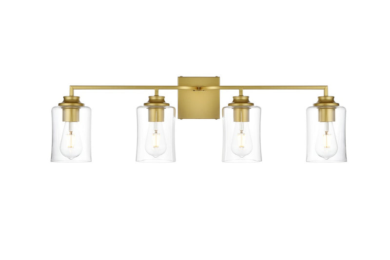 Elegant Lighting - LD7314W32BRA - Four Light Bath Sconce - Ronnie - Brass