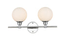 Elegant Lighting - LD7317W19CH - Two Light Bath Sconce - Cordelia - Chrome