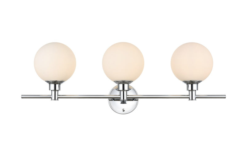 Elegant Lighting - LD7317W28CH - Three Light Bath Sconce - Cordelia - Chrome