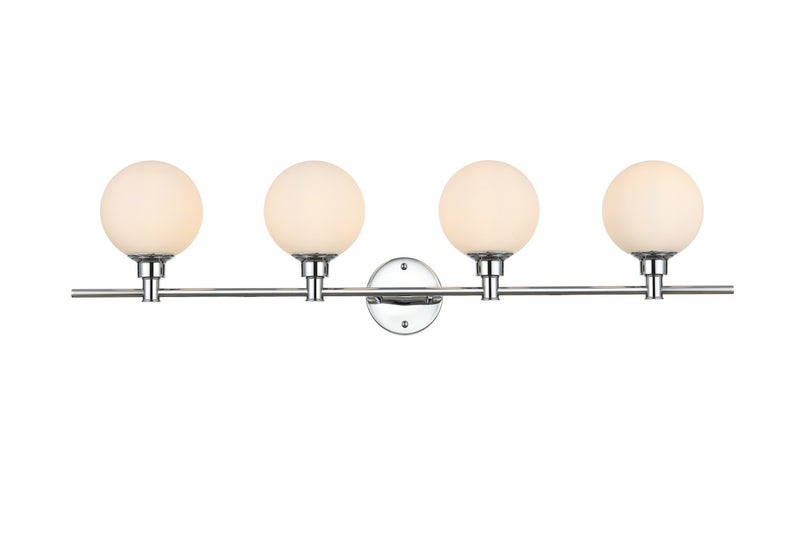 Elegant Lighting - LD7317W38CH - Four Light Bath Sconce - Cordelia - Chrome