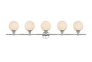 Elegant Lighting - LD7317W47CH - Five Light Bath Sconce - Cordelia - Chrome