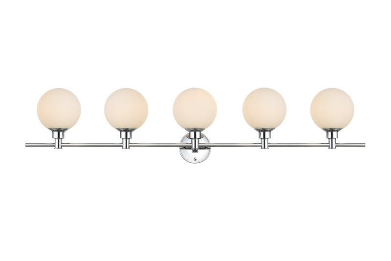 Elegant Lighting - LD7317W47CH - Five Light Bath Sconce - Cordelia - Chrome