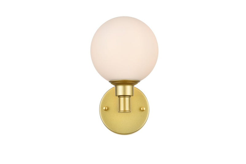 Elegant Lighting - LD7317W6BRA - One Light Bath Sconce - Cordelia - Brass and frosted white