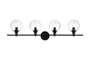 Elegant Lighting - LD7318W38BLK - Four Light Bath Sconce - Jaelynn - Black