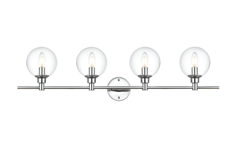 Elegant Lighting - LD7318W38CH - Four Light Bath Sconce - Jaelynn - Chrome