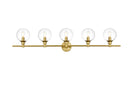 Elegant Lighting - LD7318W47BRA - Five Light Bath Sconce - Jaelynn - Brass