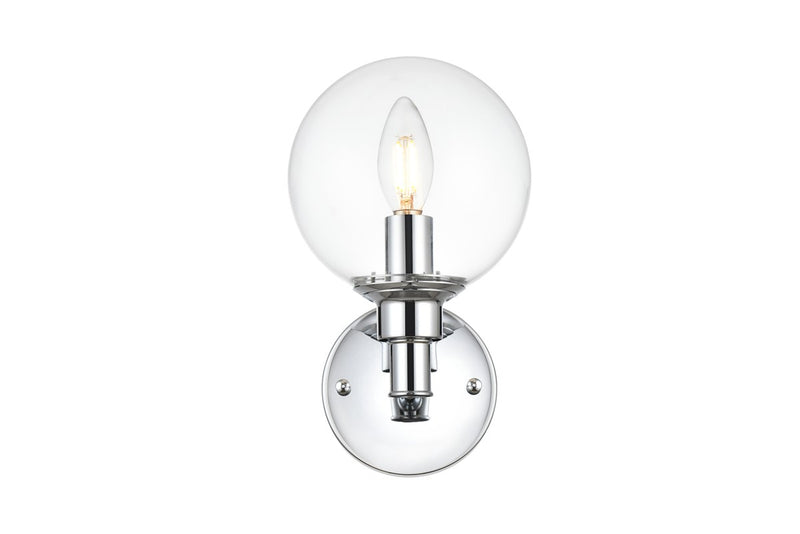 Elegant Lighting - LD7318W6CH - One Light Bath Sconce - Jaelynn - Chrome and Clear