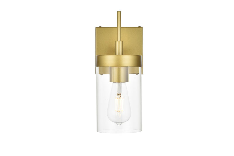 Elegant Lighting - LD7319W5BRA - One Light Bath Sconce - Benny - Brass and Clear