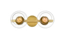 Elegant Lighting - LD7320W17BRA - Two Light Bath Sconce - Rogelio - Brass