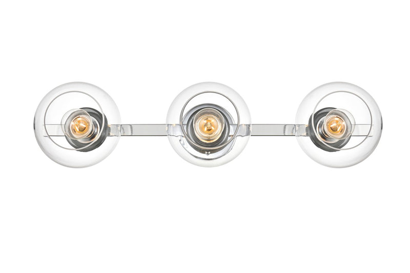 Elegant Lighting - LD7320W27CH - Three Light Bath Sconce - Rogelio - Chrome