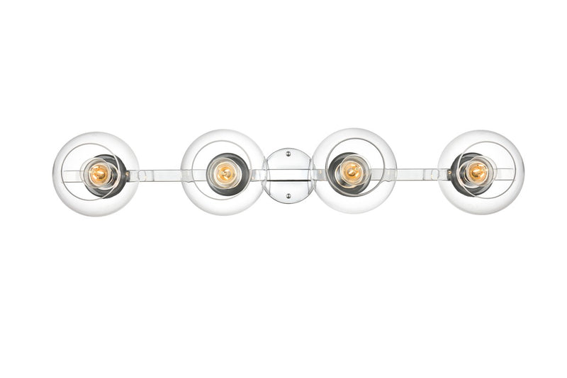 Elegant Lighting - LD7320W37CH - Four Light Bath Sconce - Rogelio - Chrome