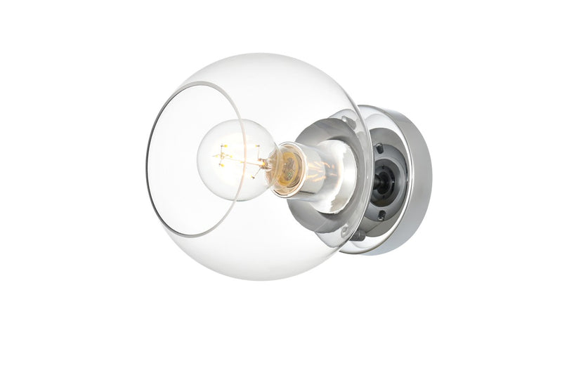 Elegant Lighting - LD7320W7CH - One Light Bath Sconce - Rogelio - Chrome and Clear