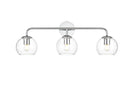 Elegant Lighting - LD7321W28CH - Three Light Bath Sconce - Genesis - Chrome
