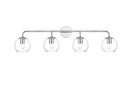 Elegant Lighting - LD7321W37CH - Four Light Bath Sconce - Genesis - Chrome