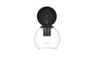 Elegant Lighting - LD7321W6BLK - One Light Bath Sconce - Genesis - Black