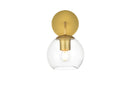 Elegant Lighting - LD7321W6BRA - One Light Bath Sconce - Genesis - Brass
