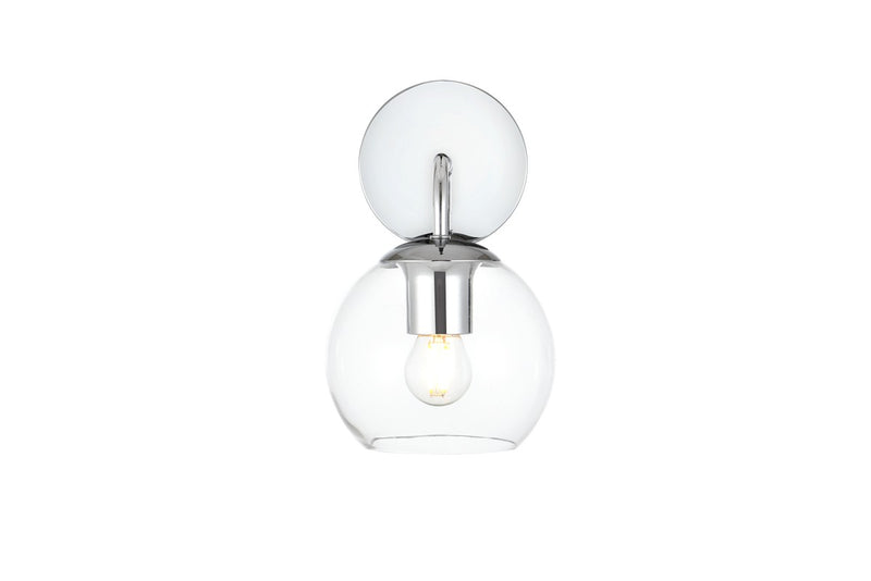 Elegant Lighting - LD7321W6CH - One Light Bath Sconce - Genesis - Chrome and Clear