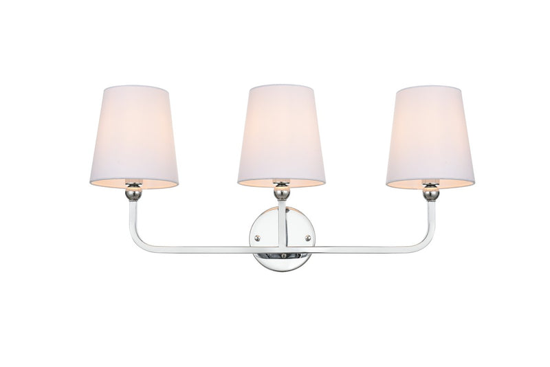Elegant Lighting - LD7322W26CH - Three Light Bath Sconce - Colson - Chrome