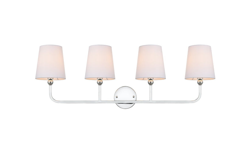 Elegant Lighting - LD7322W36CH - Four Light Bath Sconce - Colson - Chrome