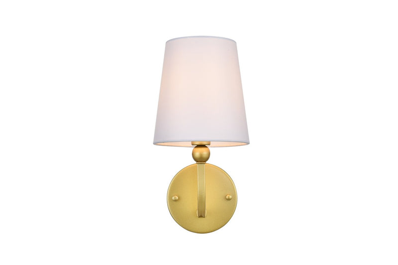 Elegant Lighting - LD7322W6BRA - One Light Bath Sconce - Colson - Brass and Clear