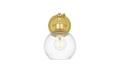 Elegant Lighting - LD7325W6BRA - One Light Bath Sconce - Kai - Brass
