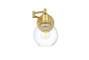 Elegant Lighting - LD7327W6BRA - One Light Swing Arm Wall Sconce - Davian - Brass