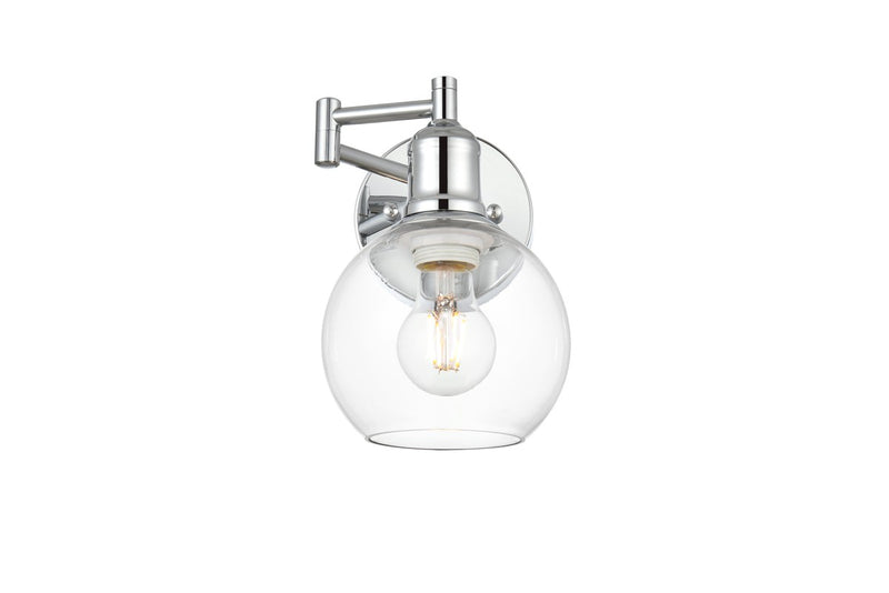 Elegant Lighting - LD7327W6CH - One Light Swing Arm Wall Sconce - Davian - Chrome