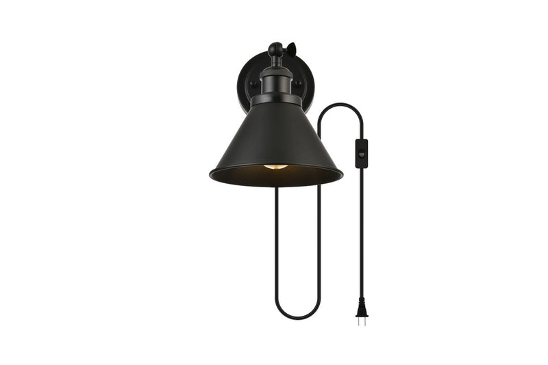 Elegant Lighting - LD7329W7BLK - One Light Wall Sconce - Blaise - Black