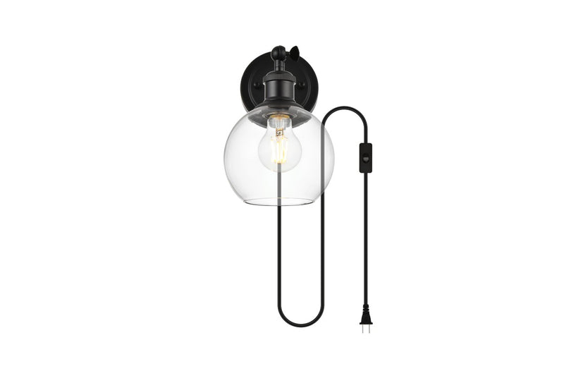 Elegant Lighting - LD7330W6BLK - One Light Wall Sconce - Wesson - Black
