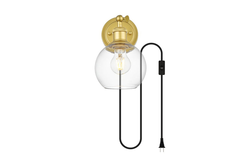 Elegant Lighting - LD7330W6BRA - One Light Wall Sconce - Wesson - Brass