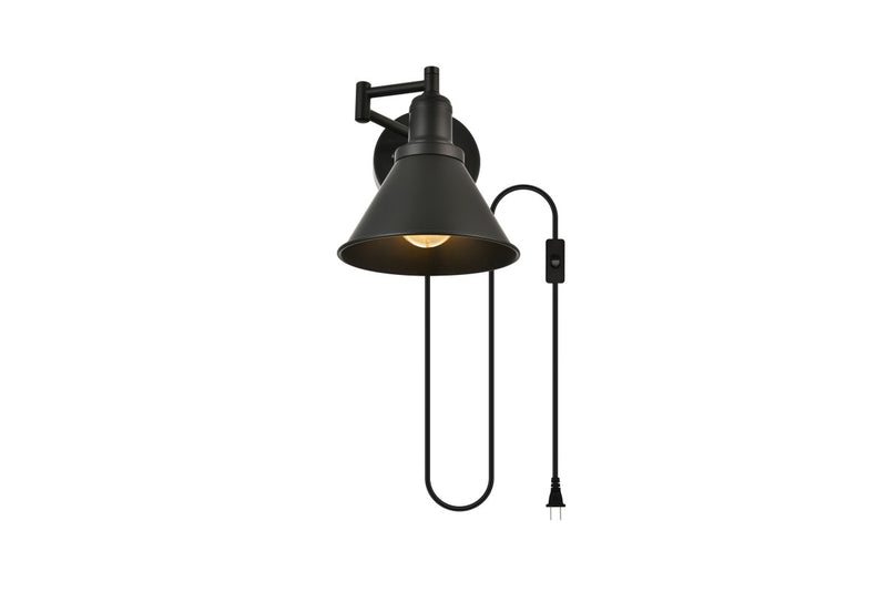 Elegant Lighting - LD7331W7BLK - One Light Wall Sconce - Jair - Black