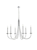 Elegant Lighting - LD810D42C - Six Light Chandelier - Cohen - Chrome