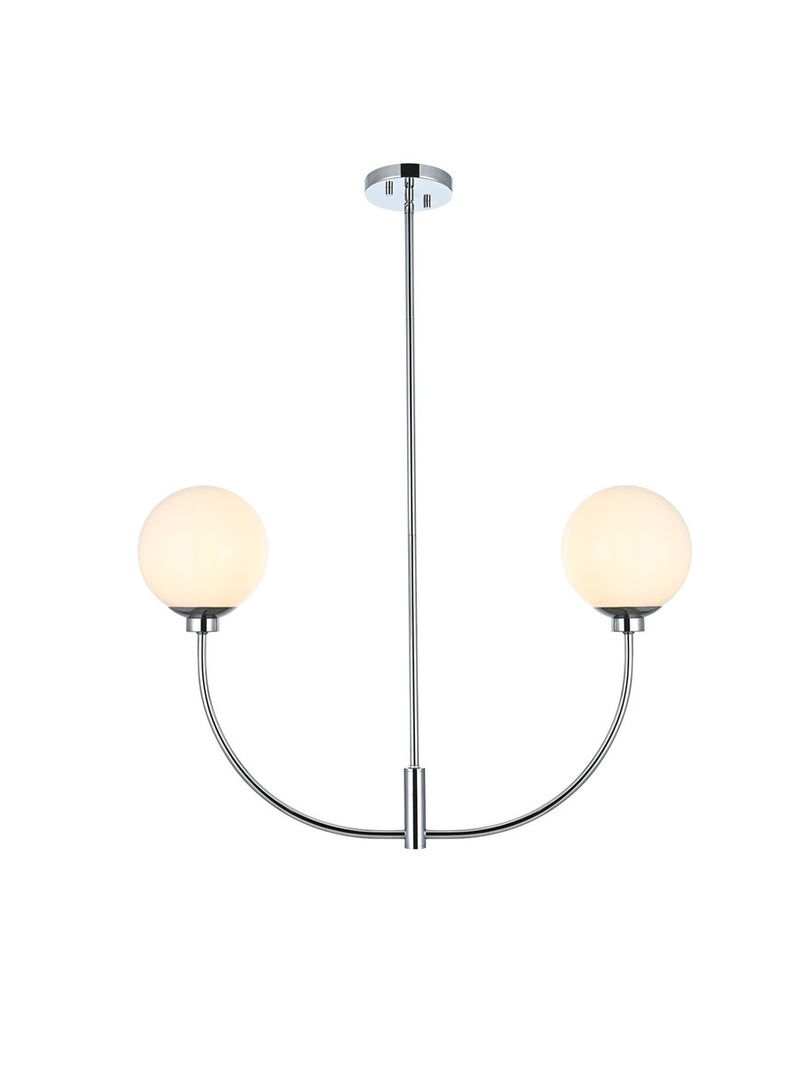 Elegant Lighting - LD816D30C - Two Light Chandelier - Nyomi - Chrome