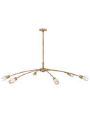 Fredrick Ramond - FR33328HB - LED Chandelier - Atera - Heritage Brass