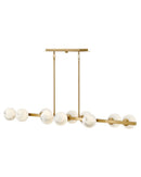 Fredrick Ramond - FR41906LCB - LED Linear Chandelier - Selene - Lacquered Brass