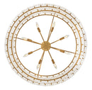 LED Chandelier<br /><span style="color:#4AB0CE;">Entrega: 4-10 dias en USA</span><br /><span style="color:#4AB0CE;font-size:60%;">PREGUNTE POR ENTREGA EN PANAMA</span><br />Collection: Simone<br />Finish: Burnished Gold